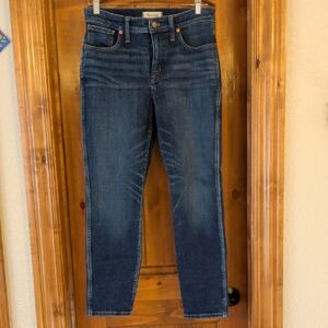 Madewell Dark Blue Straight Leg Jeans